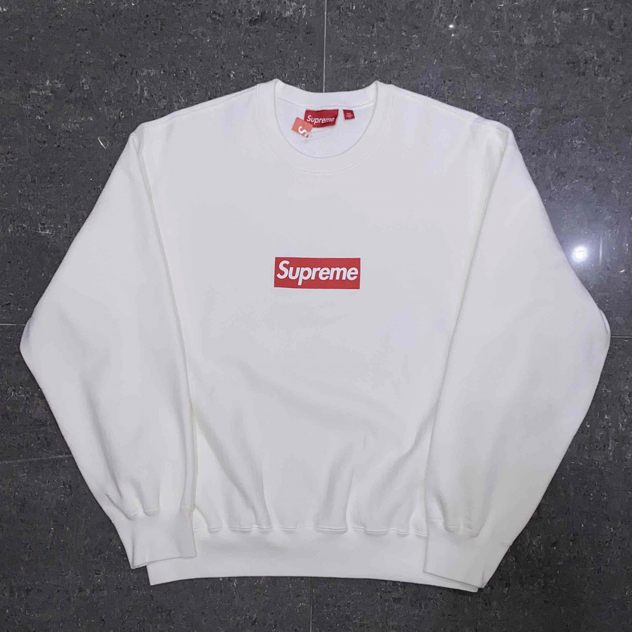 楽天市場】Supreme 25ss Washed Box Logo Crewneck Sweatshirt XL