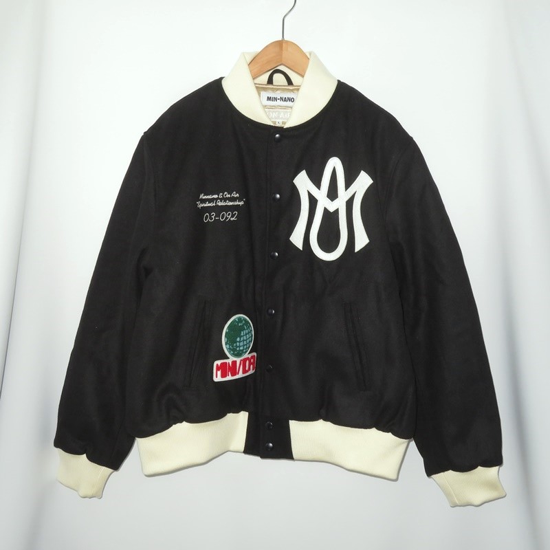 楽天市場】ON AIR 23ss MNOA VARSITY JACKET SIZE L オンエア ミンナノ