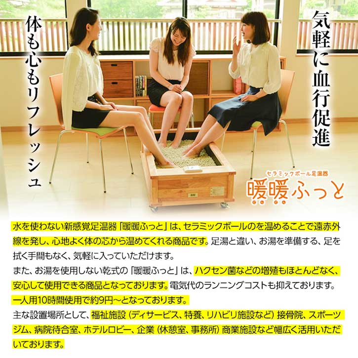 楽天市場】セラミック足湯 暖暖ふっと 1人用 / DW-1 SoL セラミック