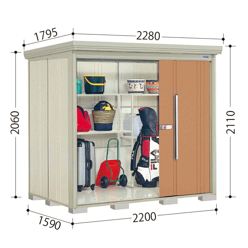 楽天市場】タクボ物置 Mr.ストックマン ダンディ ND-2215 一般型 標準