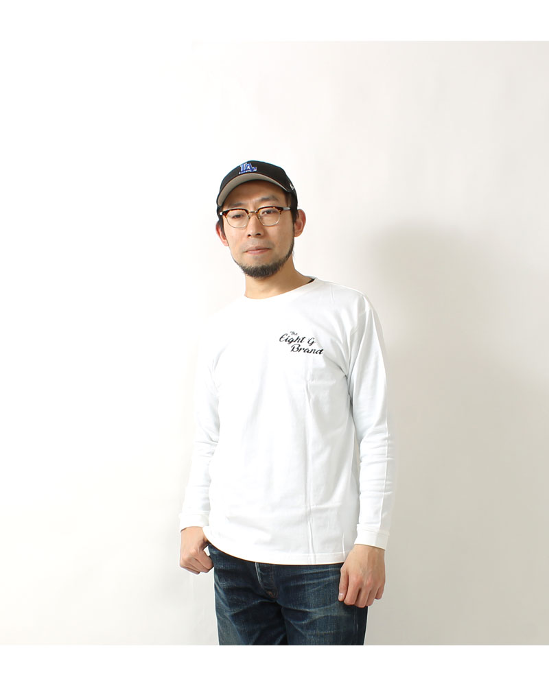 楽天市場】エイトジー ロンT メンズ アメカジ 長袖Tシャツ カットソー
