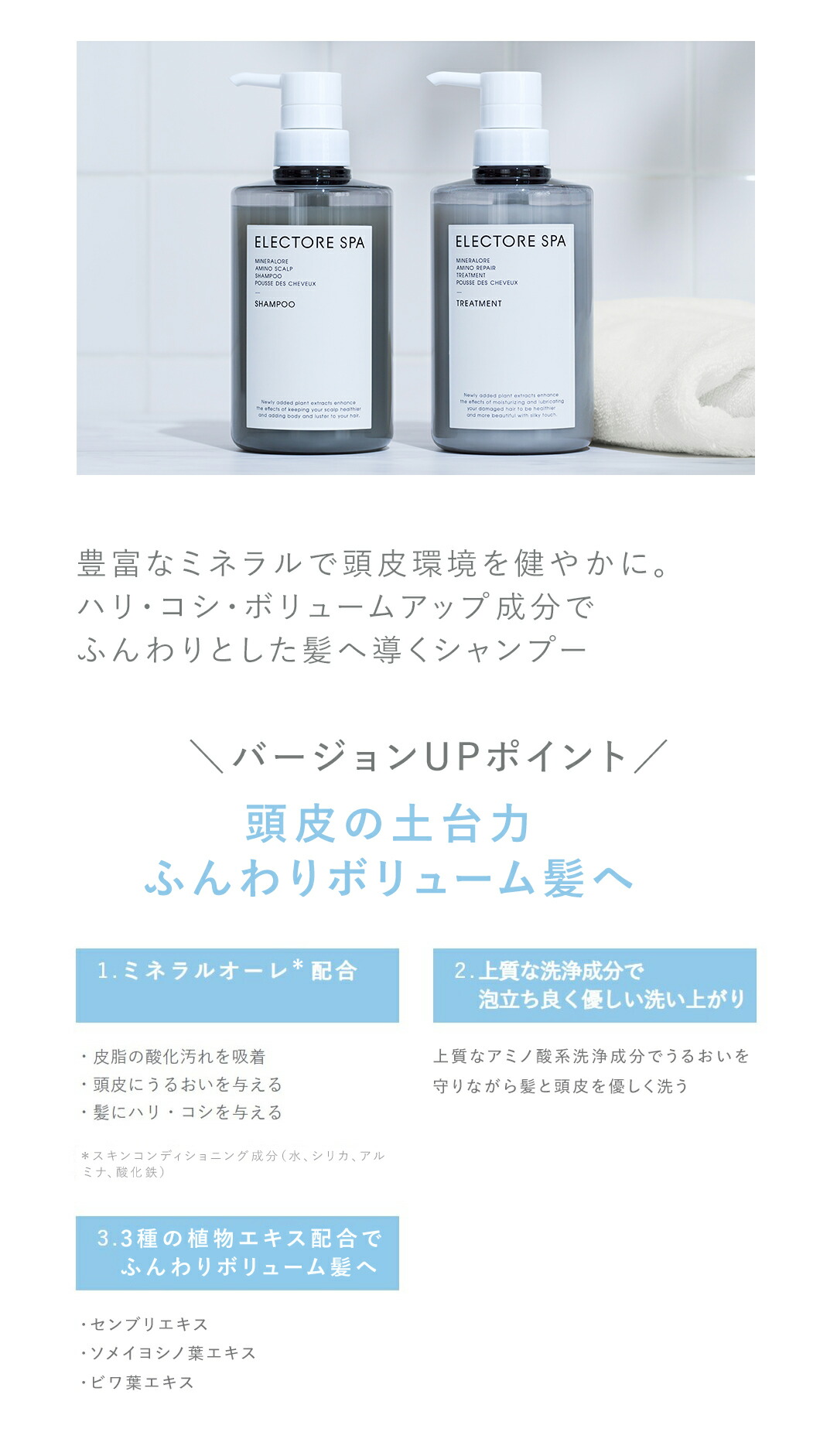 楽天市場】【エレクトーレ公式】ミネラルオーレ アミノスカルプ