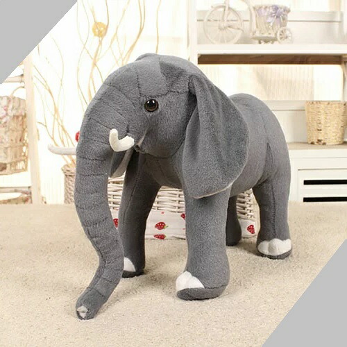 楽天市場】ぬいぐるみ 大きな象さん 本格 リアル 約42cm 癒し 抱き枕