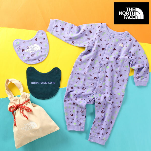 楽天市場】送料無料 3点セット ノースフェイス ロンパース 2P ビブ