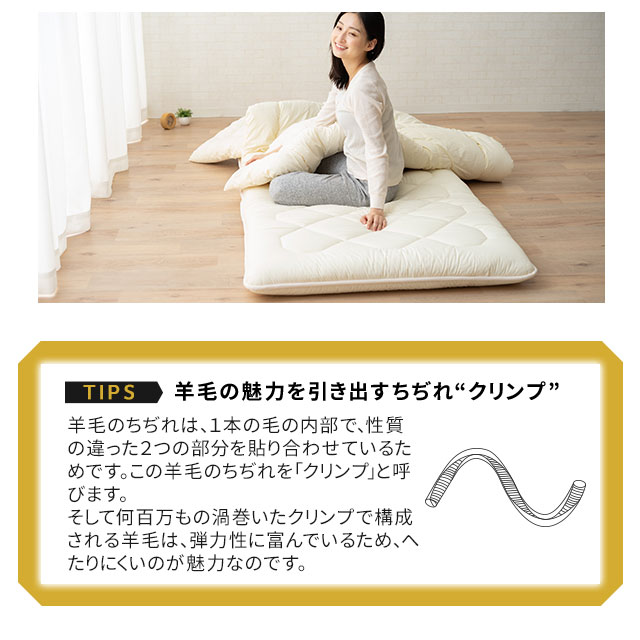 楽天市場】布団セット ダブル 掛け布団 敷き布団 2点 セット 羊毛