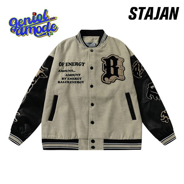 楽天市場】送料無料 スタジャン メンズ ジャケット ジャンパー