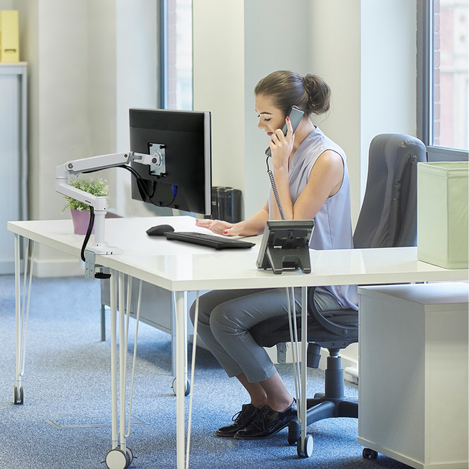 楽天市場】【モニターアーム】エルゴトロン LX デスクマウント