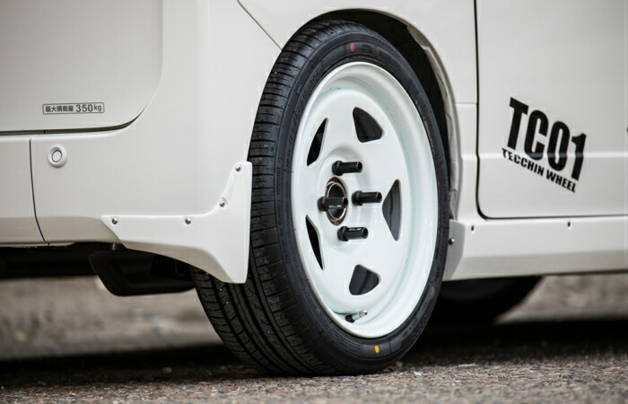 楽天市場】TC01 白 15inch 6.0j+30 4穴 PCD100 ※ホイール 2本 テッチン