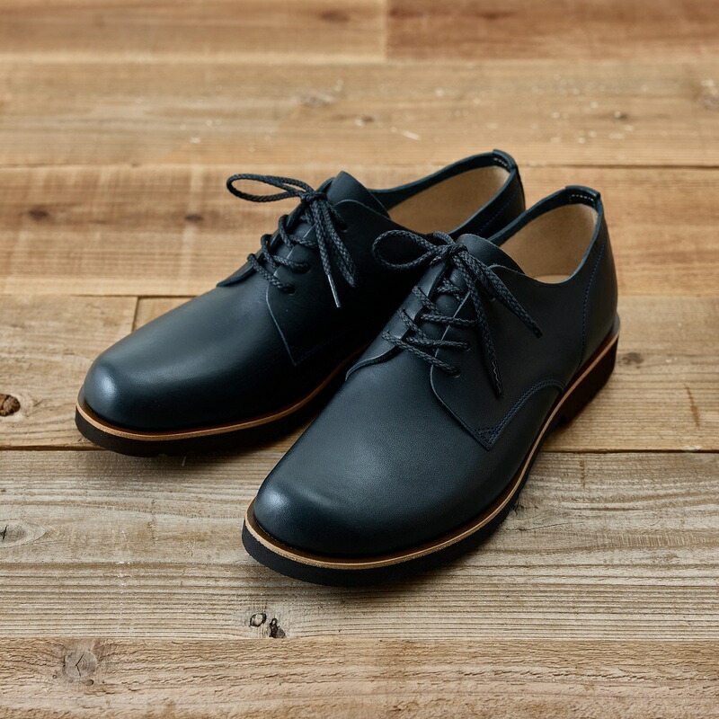 楽天市場】【ふるさと納税】足なりダービー ダークネイビー 牛革 革靴