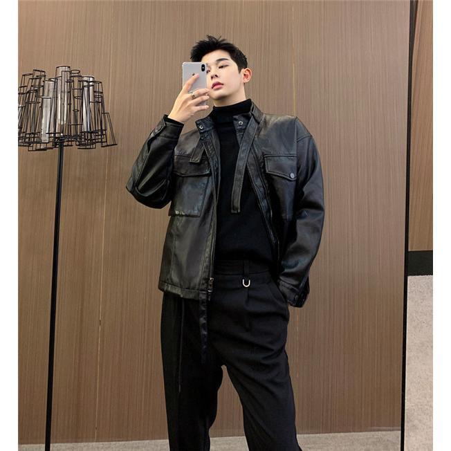 楽天市場】ライダースジャケット メンズ シングル レザージャケット