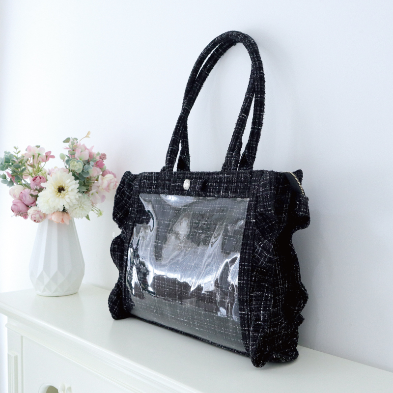 楽天市場】パレットリリーツイードバッグ ビジューリボン 痛バ 痛