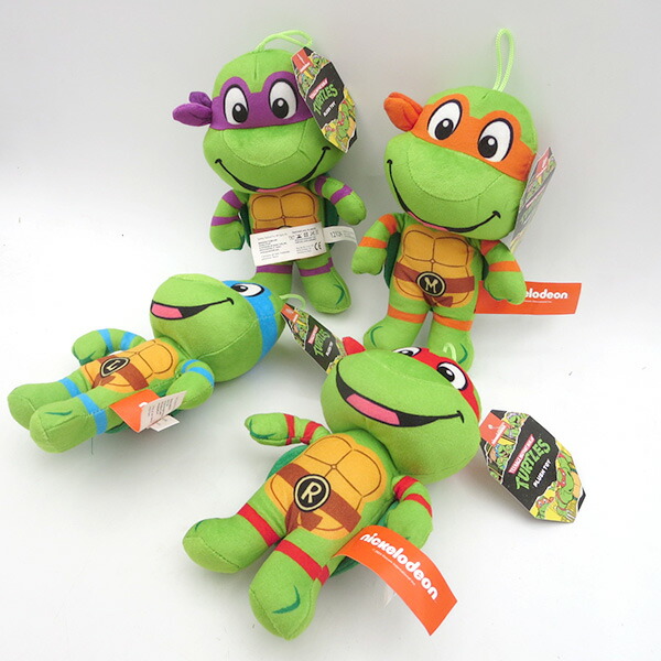 楽天市場】タートルズ ぬいぐるみ 4体セット 8.5インチ プラッシュ