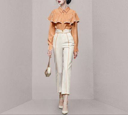 楽天市場】セットアップ ブラウス パンツ レディース 2SET 送料無料 2