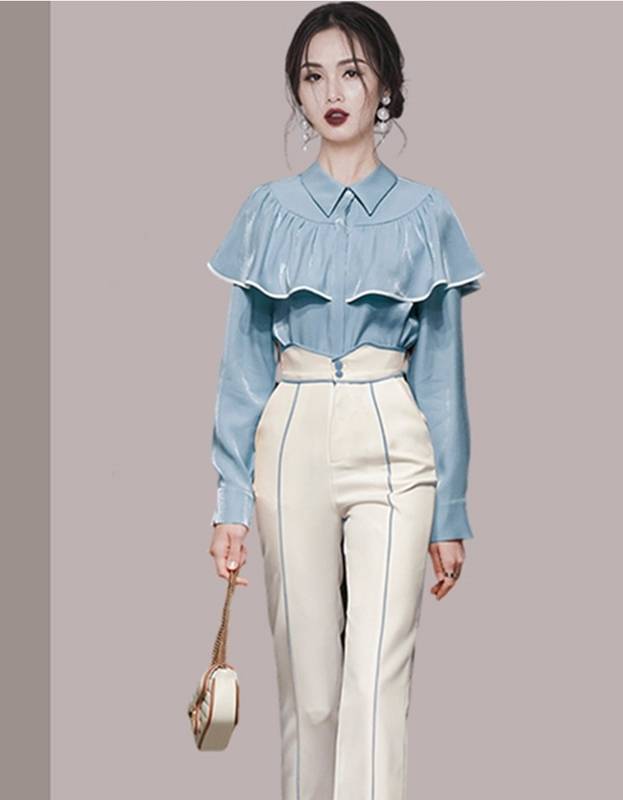 楽天市場】セットアップ ブラウス パンツ レディース 2SET 送料無料 2