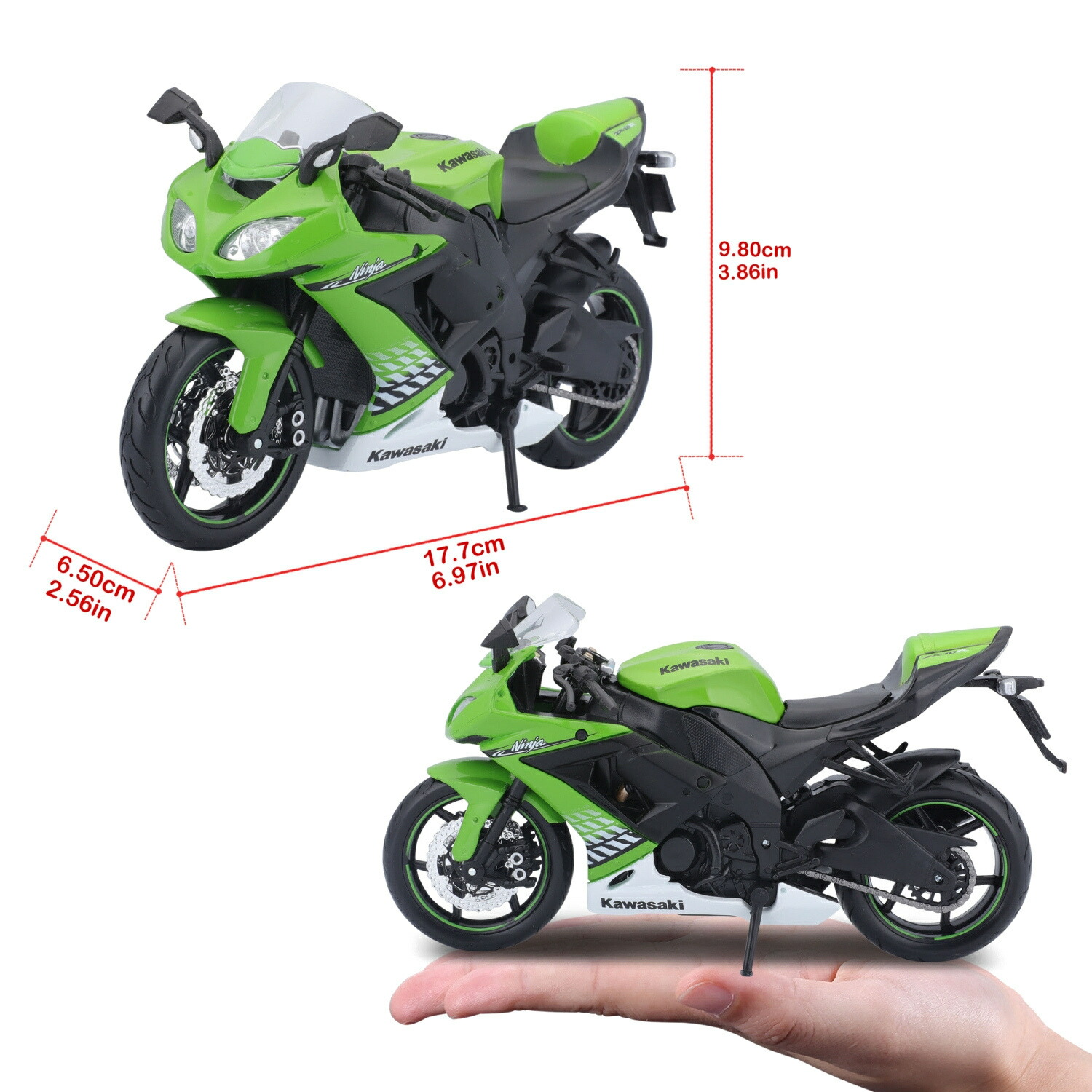 楽天市場】モデルバイク ミニチュアバイク 1/12 Maisto カワサキ