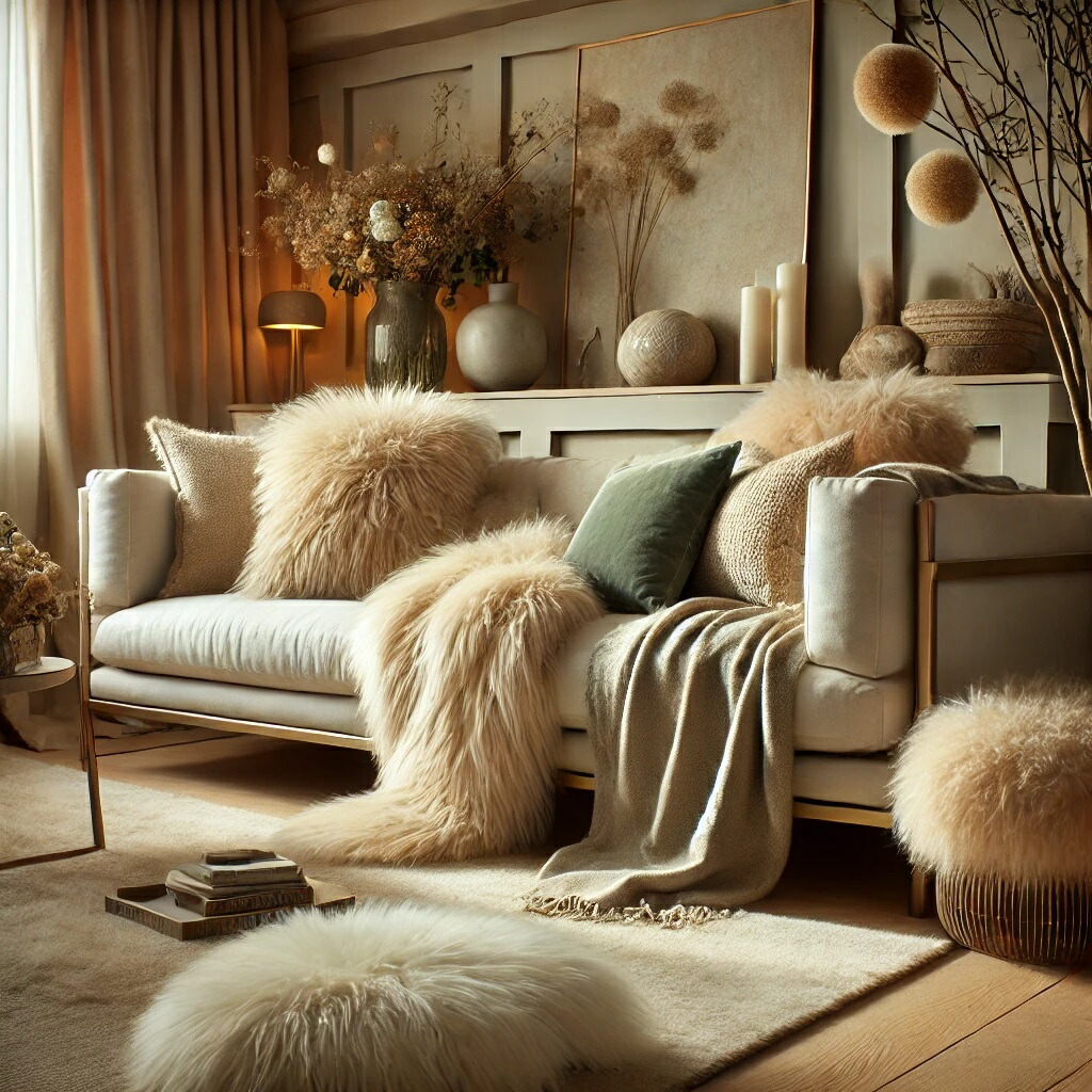 楽天市場】洗える ムートンフリース （約）60x120cm 1.5匹物 （1ライン