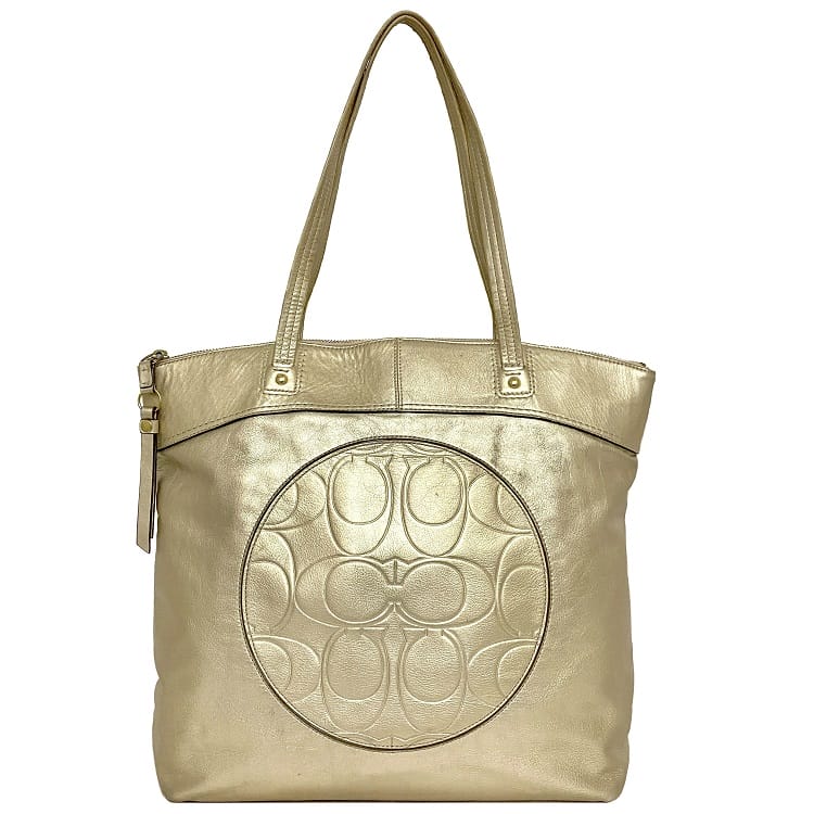 楽天市場】【送料無料】 コーチ トートバッグ ゴールド ラウラ F18336