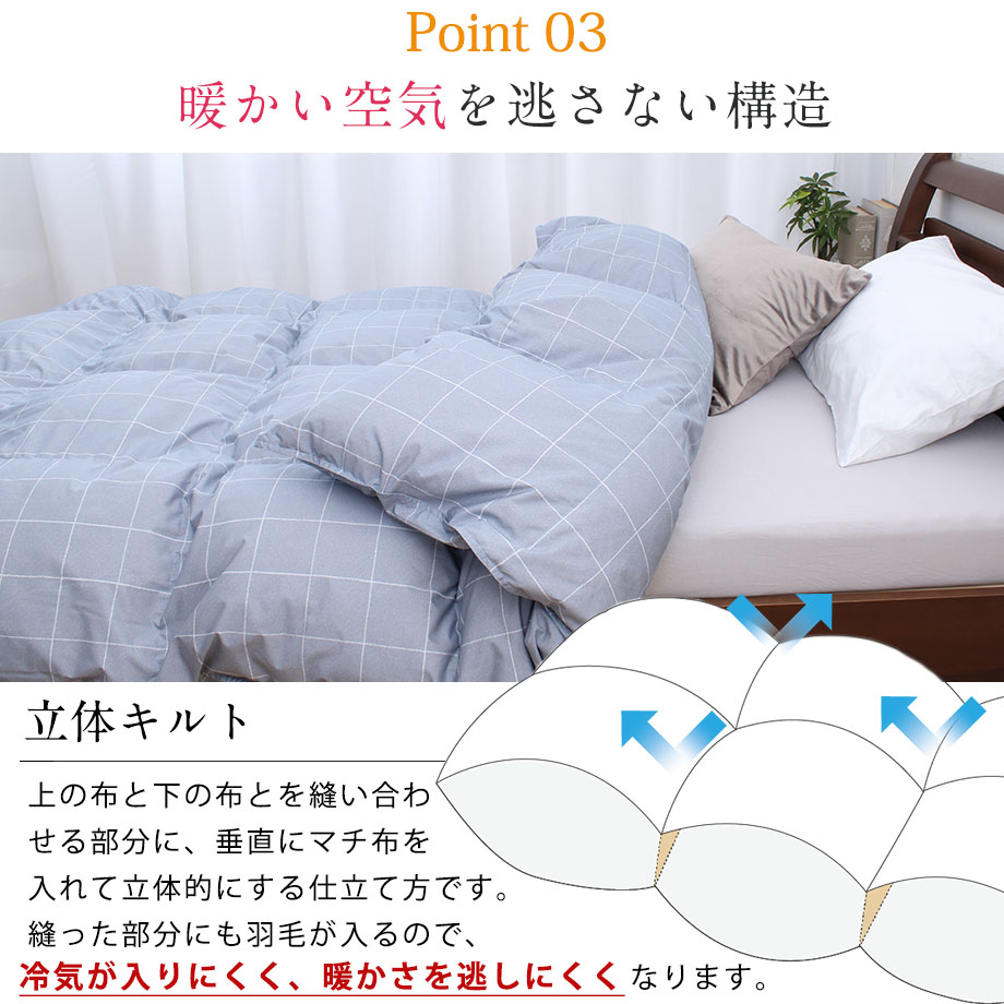 楽天市場】羽毛布団 シングル ホワイトダックダウン90％ 羽毛の片寄ら