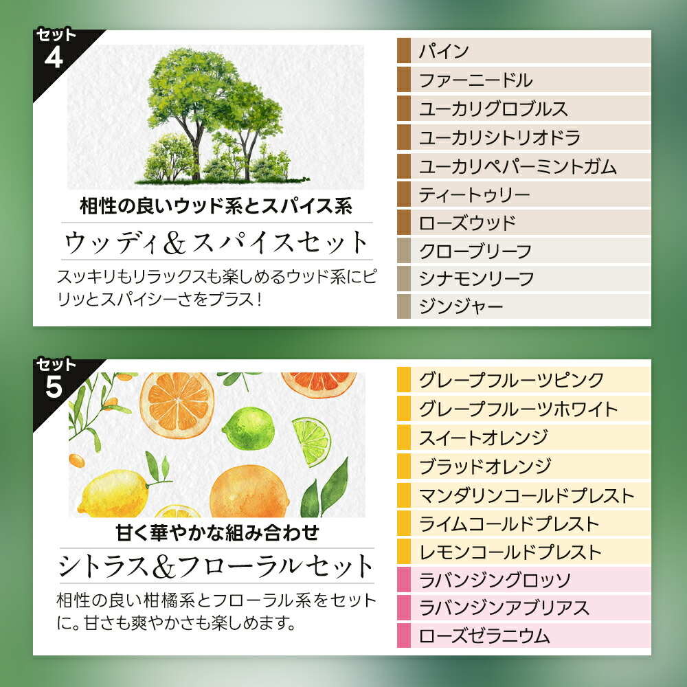 楽天市場】アロマオイル 精油【5ml】エッセンシャルオイル セットが