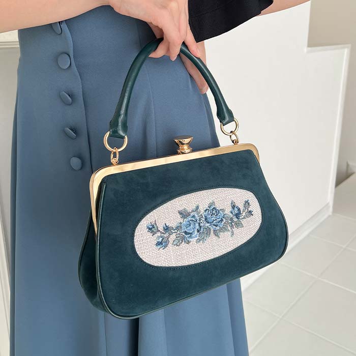 楽天市場】an another angelus フレーム ローズ 刺繍 クロップド