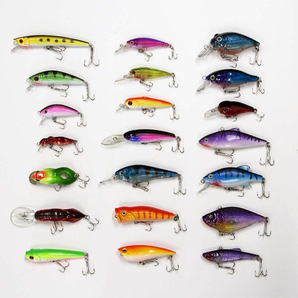 楽天市場】送料無料 バス ルアーセット ルアー 21個 R12lureset21K