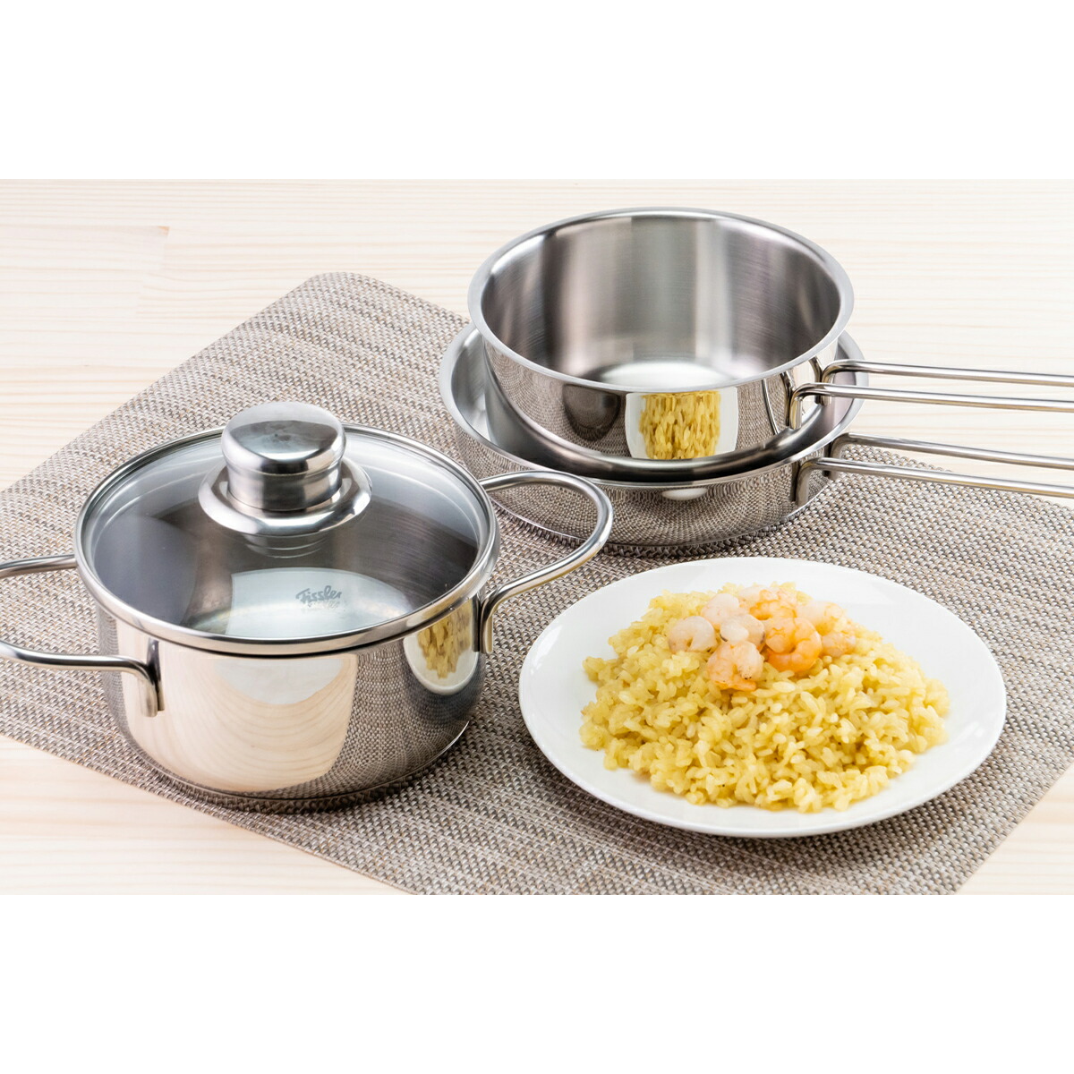 sifukiti】フィスラーサーブパン28cm＋専用クリーナーセット sifukiti