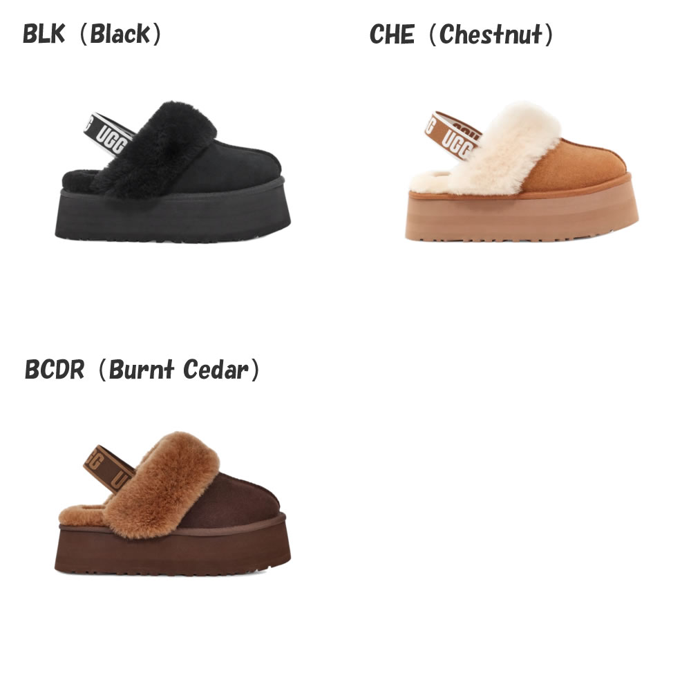 楽天市場】【shoes15】UGG ファンケット 厚底 スリッポン BLACK CHE