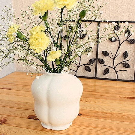 楽天市場】アイボリー四葉のクローバー フラワーベース(花瓶 フラワー