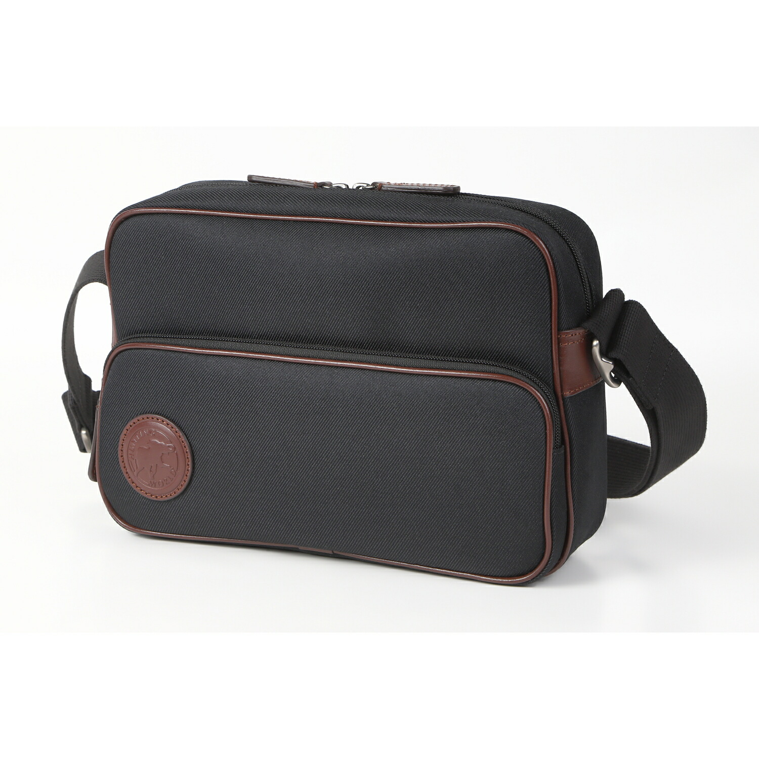 楽天市場】ハンティングワールド ショルダーバッグ ブラック バチュー