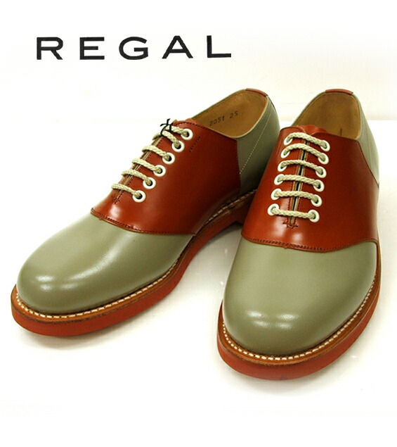 楽天市場】○○ □REGAL[ リーガル] 本革 サドルシューズ 2051BEAB