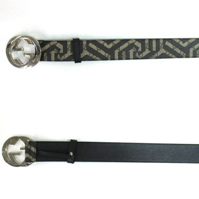 楽天市場】GUCCI（グッチ） GGロゴバックル カレイドレザーベルト