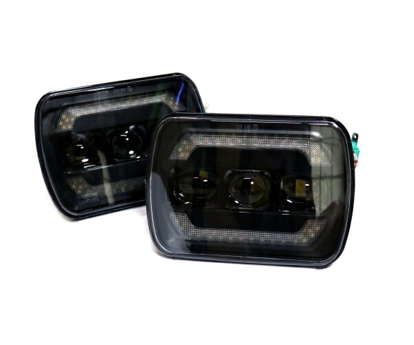 楽天市場】汎用5×7 LED ヘッドライト S13 SW20 AE86 KP61 JZA70 プラド