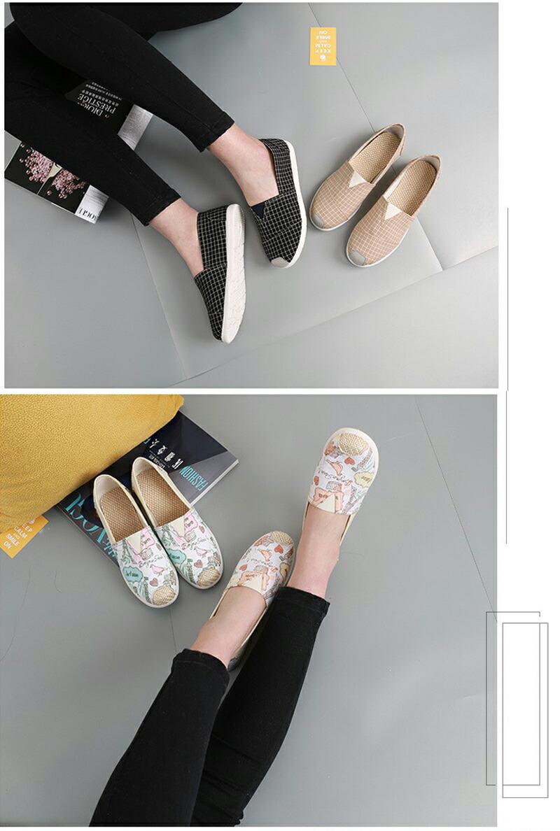 楽天市場】フラットシューズ レディース スリッポンシューズ 14colors