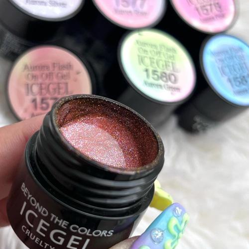 楽天市場】アイスジェル ICE GEL A BLACK オーロラフラッシュオンオフ