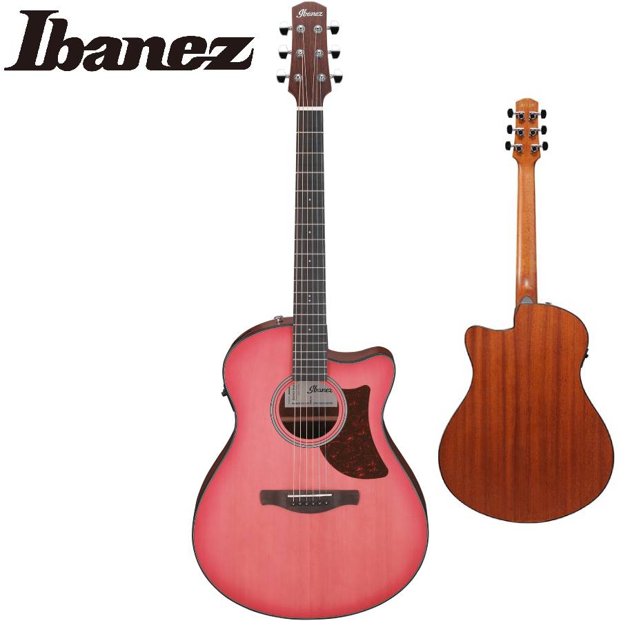段 弦 Ibanez AEG450TK エレアコ ギター ストラップ＆ケース付 段 弦