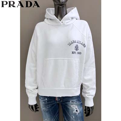 楽天市場】PRADA プラダ パーカー レディース フーディ スウェット