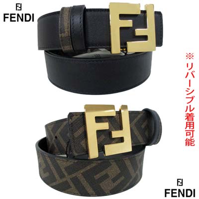 楽天市場】フェンディ FENDI メンズ ベルト 小物 レザー リバーシブル