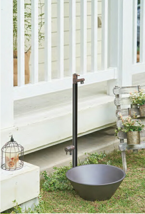 楽天市場】【選べる水鉢セット・リニューアル品】 立水栓 水栓柱