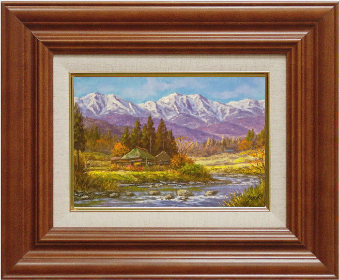 楽天市場】関 健造 「 山村清流 」 油絵 油彩画 SM ( サムホール