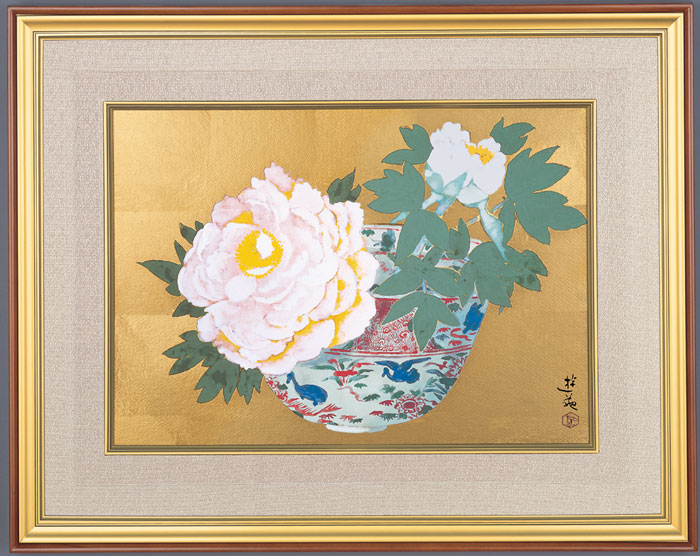 楽天市場】小倉遊亀 「 双麗 」(そうれい) 彩美版・ シルクスクリーン