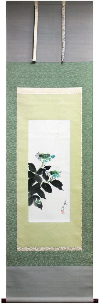 楽天市場】小林五浪 「 あじさい 」 掛軸 小巾立 【中古】 : 内田画廊