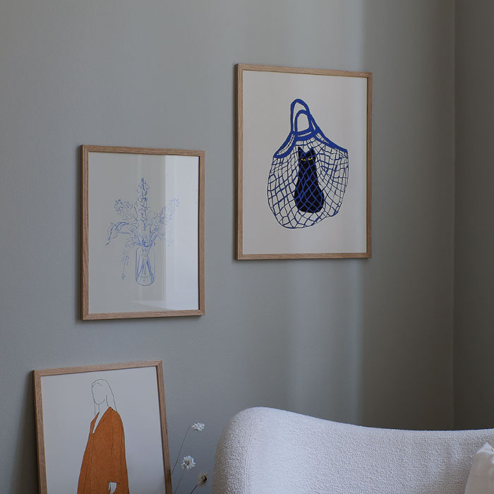 楽天市場】THE POSTER CLUB ポスター THE CAT'S IN THE BAG A4(21×29