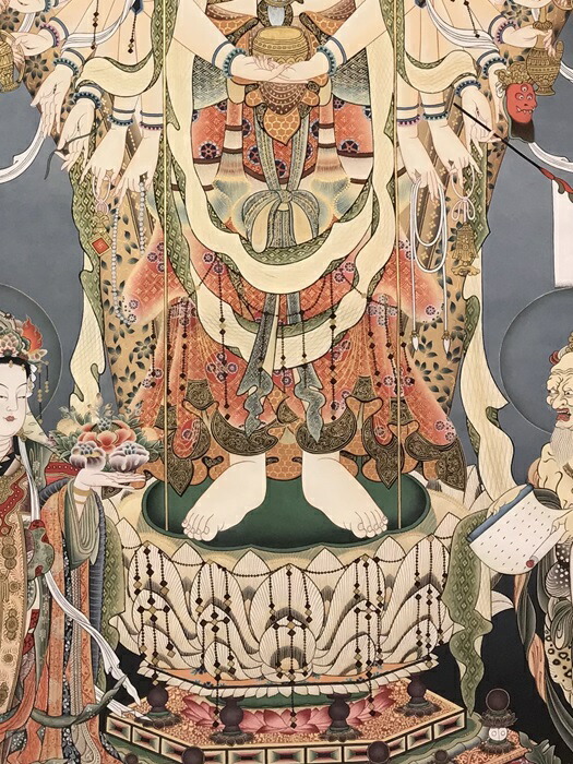 楽天市場】千手観音菩薩 肉筆仏画 送料無料 : 芸趣山房 楽天市場店