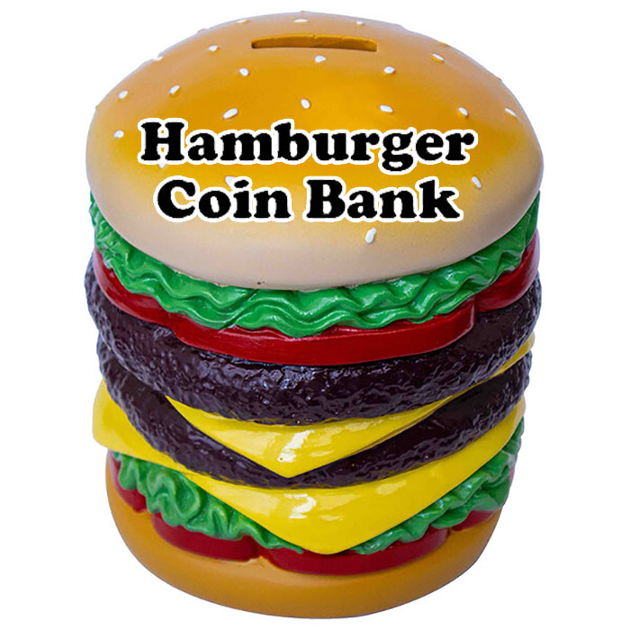 楽天市場】ハンバーガー 貯金箱 コインバンク ビッグマック レジン製