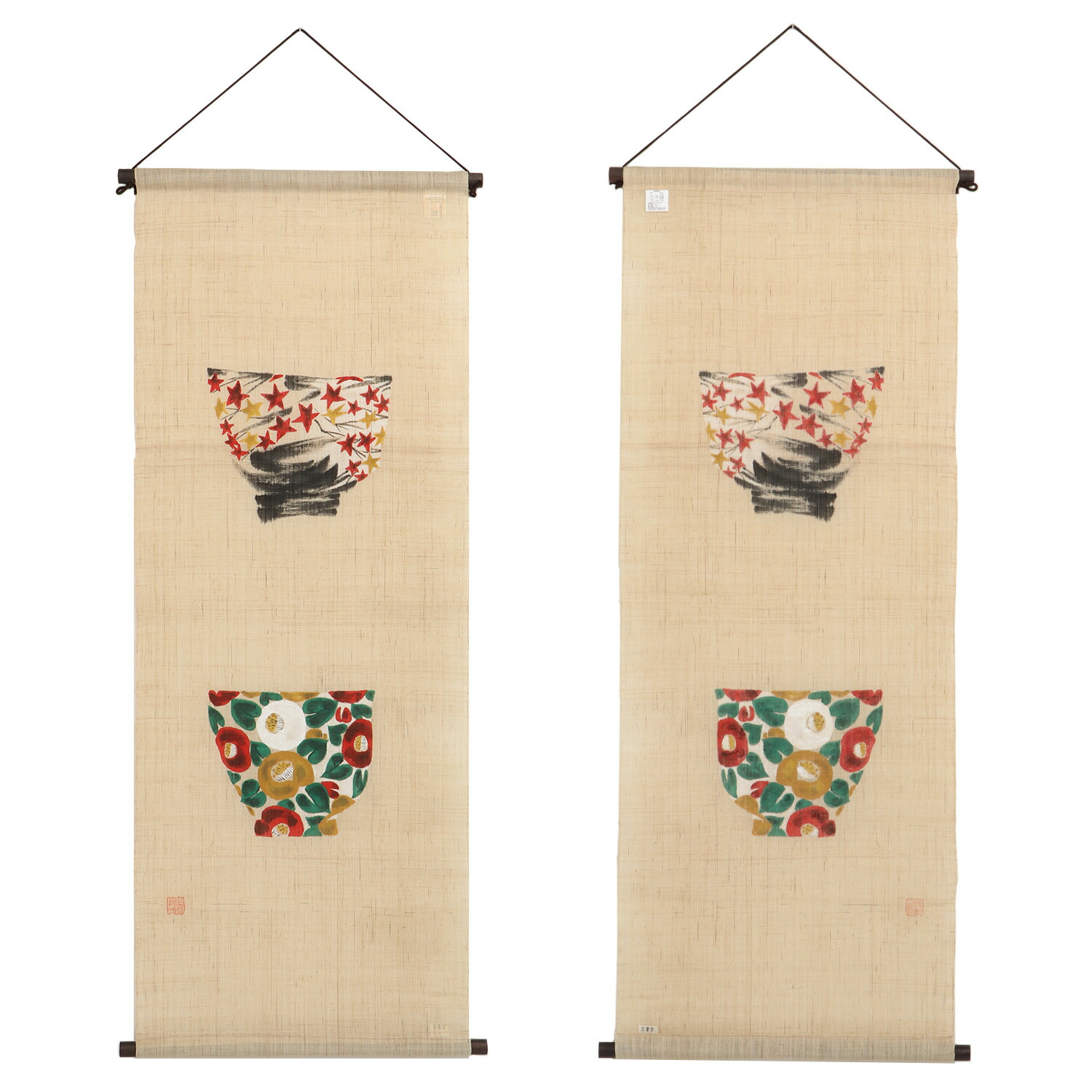 楽天市場】和風 タペストリー 手描きタペストリー 秋冬 本麻 麻 万葉舎