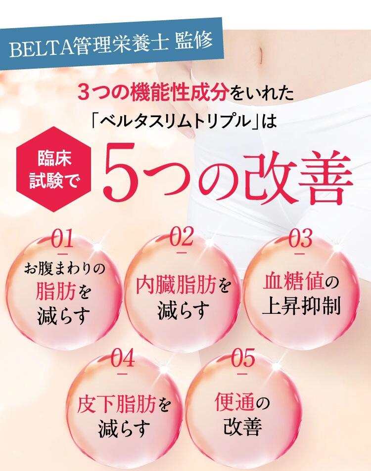 楽天市場】BELTA ベルタスリムトリプル (1袋60粒入り)【当日発送 ※土日
