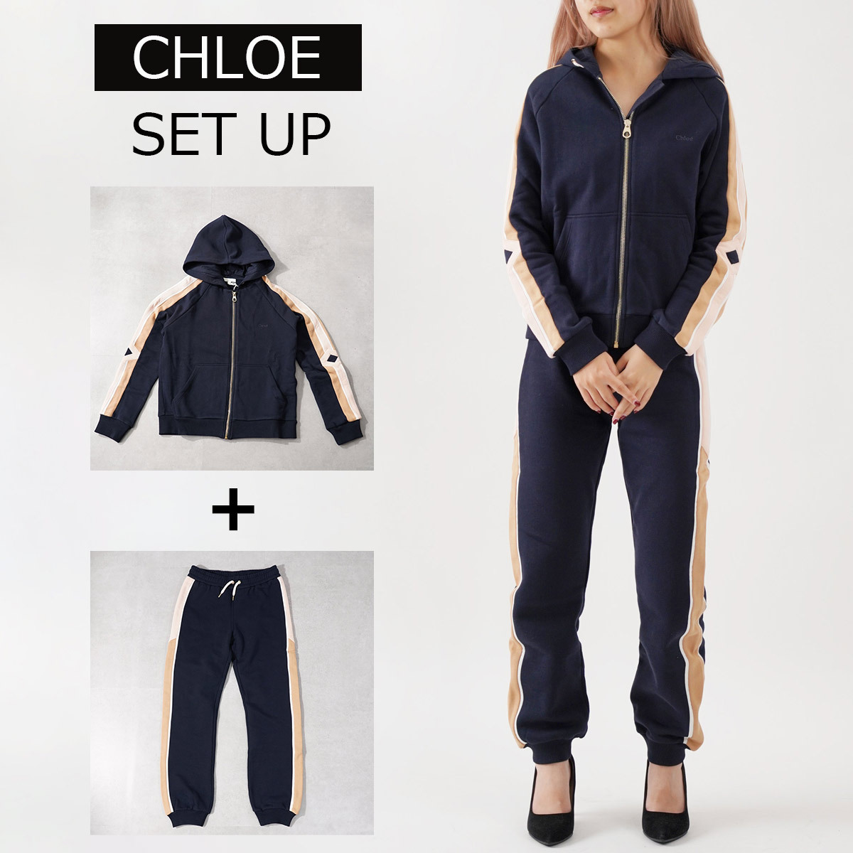 楽天市場】Chloe KIDS クロエキッズ 上下セットアップ C15E13+C14747