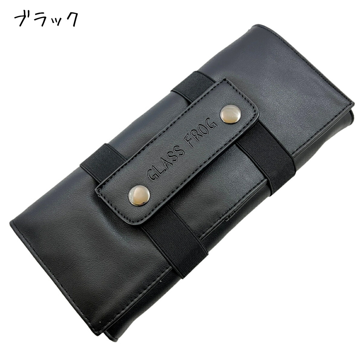 ブラック 6丁(バリカン用ポケット)本革シザーケース SCA-241/CKA