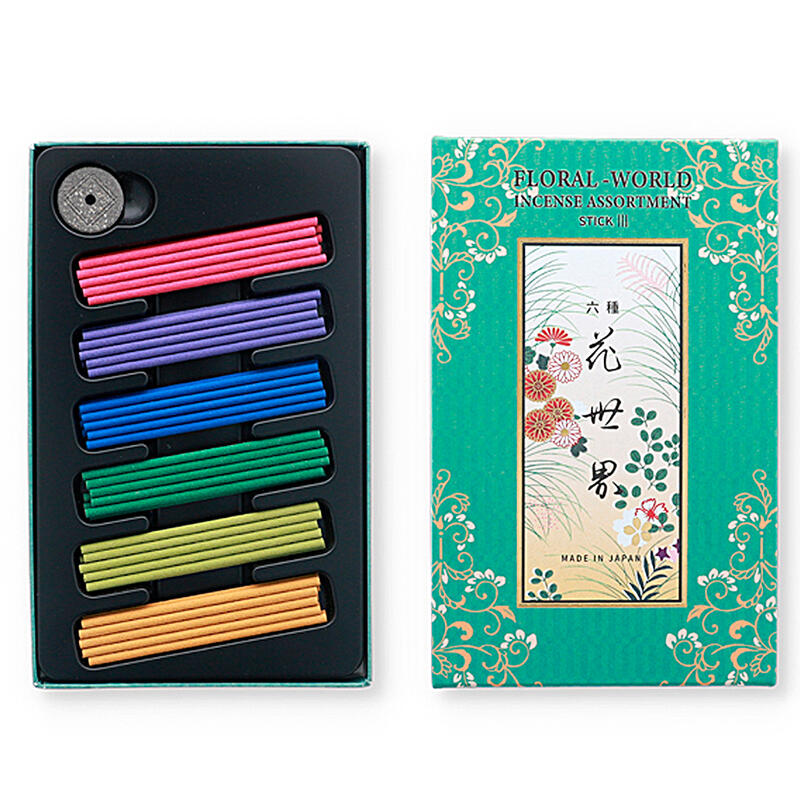 楽天市場】【お香】京都・松栄堂製「六種花世界」6種の香り 60本入り