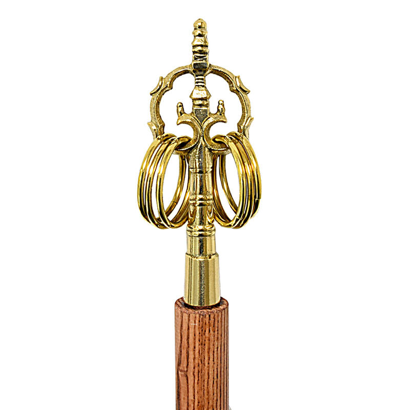 楽天市場】【錫杖】ロング真鍮錫杖（柄：タモ材）5尺 （150センチ